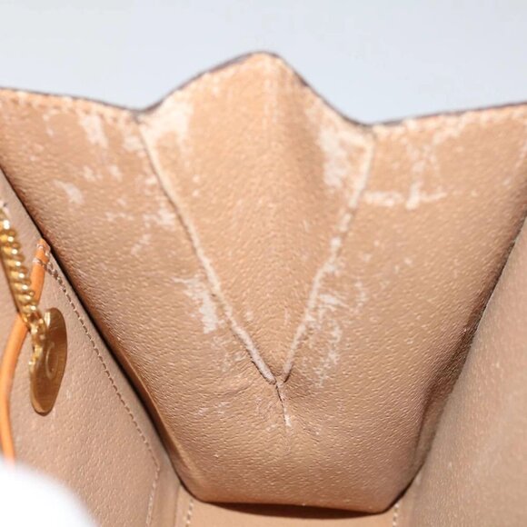 CELINE Macadam Canvas Hand Bag PVC 2way Brown Auth 69000V - Picture 9 of 16